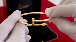 Unboxing Video | Cartier Juste un clou bracelet, Yellow gold, Diamonds