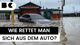 Wasserunfall: Wie kommt man sicher aus dem Auto?