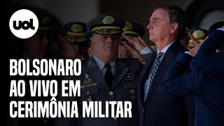 Bolsonaro participa de evento militar; acompanhe a cerimônia