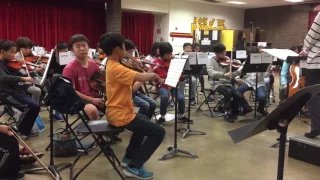 SCSBOA Elementary Honor Orchestra Rehearsal