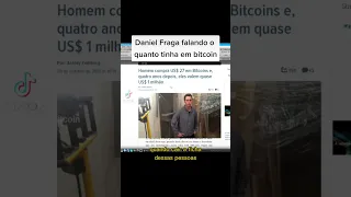 Daniel Fraga falando quantos % do patrimônio tinha em bitcoin