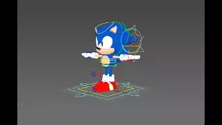 Sonic Mania Model, Rig, Animation | Autodesk Maya Rig Animation [Sonic Rig]