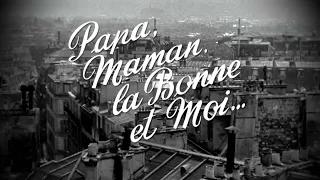 "Papa, maman, la bonne et moi...", 1954 (chanson, menu du disque BD, 2022)