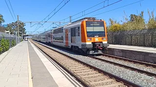 🇸🇮Электропоезд Renfe 450 въезжает к станции Viladecans