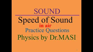 How to Calculate Speed of Sound? Physics