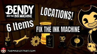 Bendy And The Ink Machine - Fix The Ink Machine - 6 Objects - BATIM