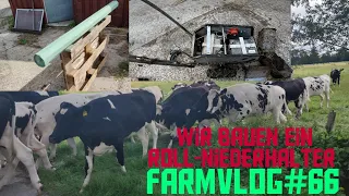 FarmVlog#66 Selfmade Rollniederhalter für den Bulli/Das Jungvieh/Spaltenschieber