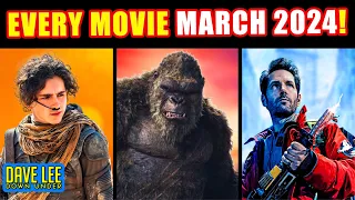 Every Movie In MARCH 2024 (Dune 2, Godzilla x Kong, Ghostbusters: Frozen Empire, Kung Fu Panda 4)