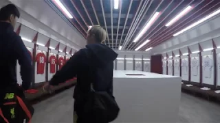 Walking into Players Dressing Room in Anfield