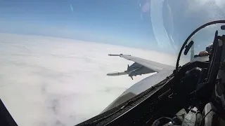 F/A-18F AGM-88 shoot