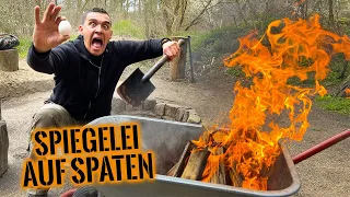 Spiegelei auf Spaten anbraten?! Kann das funktionieren? | Survival Mattin