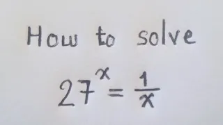 Exponential Equation | Try solve this and check the solution | Good thinking 🤔