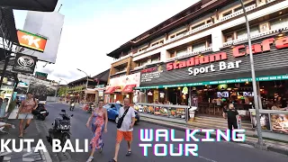 KUTA AFTERNOON WALK - Walking Tour Normal Day at Kuta Bali Today Situation 2024