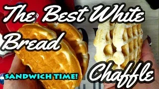 The BEST White Bread Keto Chaffles for Sandwiches or Hamburgers! Low carb Bread Chaffle