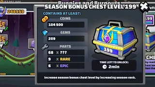 Getting MAX season bonus chest, MINUTE before season ENDING! - Hill Climb Racing 2