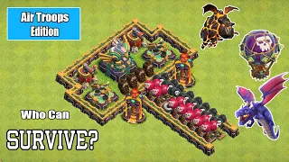 Town Hall 14 IMPOSSIBLE Base Challenge Air Troops - Clash of Clans