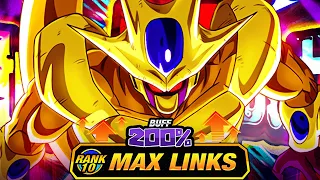 REALLY GOOD DESIGN! LEVEL 10 LINKS 100% RAINBOW STAR EZA GOLDEN COOLER! (DBZ: Dokkan Battle)