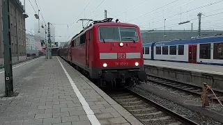 RE50 mit Br 111 und Dostos nach Nürnberg Hbf in München Hbf + Mein Erstes Makro😃