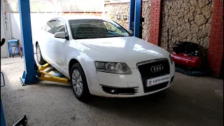 Замена масла в вариаторе на АУДИ А6 2008 AUDI A6 2,0 BPJ