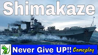 Shimakaze (Never Give Up!) -World of Warships Legends -  Gameplay