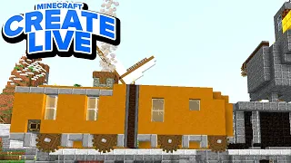 Endlich der Transportzug! Wir bauen die Bahn! - Minecraft CREATE LIVE #38