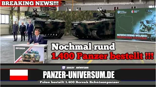 Polen bestellt 1.400 Borsuk Schützenpanzer und steigt damit zur Landmacht auf - Breaking News!