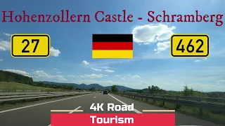 Driving Germany: Hohenzollern Castle - Schramberg - 4k scenic drive Swabian Alb - Black Forest