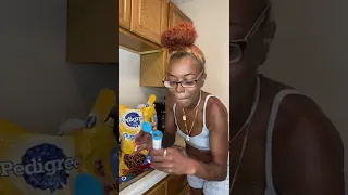 Dog Food Prank On My Boyfriend 🤣🤣 #funny #comedy #couples