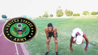 Bodybuilder and SA Highjumper try the US Army Fitness Test without practice