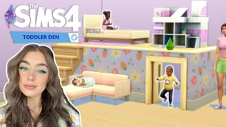 Toddler Under Bed Den │ No CC │ Sims 4  │ Tutorial │ PC & Console