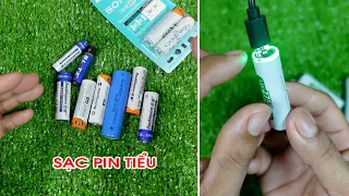 Pin Tiểu Sạc Trực Tiếp Không Cần Dùng Máy Sạc || Anh Kiệt Store