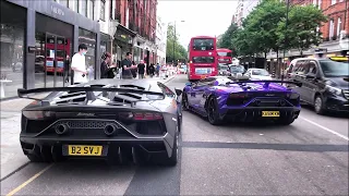 Supercars In London July 2020 Part 1- SVJ's, Project 8, F12 TDF And More!!