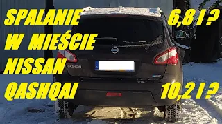 Spalanie w mieście zimą Nissan Qashqai 1.5 DC | Spalanie miasto | Zużycie paliwa Nissan | Motonacja