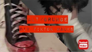 Alt & Grunge DIY TIKTOK HACKS || grunge tiktok hacks compilation #emo #alt #punk alt fashion tiktok