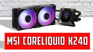 СВО MSI MAG CORELIQUID K240 - РАСПАКОВКА ,ОБЗОР, ТЕСТ, УСТАНОВКА