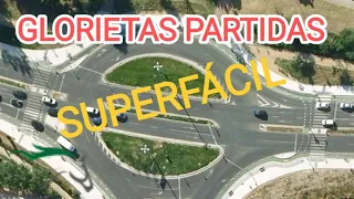 [L] Glorietas partidas, ¡Super Fácil! 😀 #autoescuela #examendeconducir