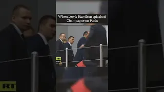 #SigmaPutin 😄 Lewis Hamilton splashed champagne on Putin 😳😳 what happened next 😅😅