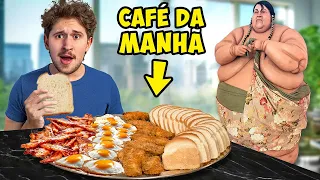 Fiz a dieta do homem mais pesado do mundo por 24h!