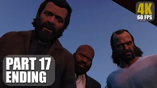 Grand Theft Auto V Part 17 Ending Walkthrough [4K 60FPS] - No Commentary