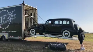 My 1937 Cadillac Fleetwood Series 75 7519 5-Passenger Touring Sedan - Shipping Day Loading