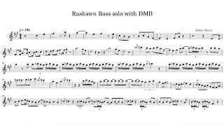 Rashawn Ross trumpet solo with DMB Transcription