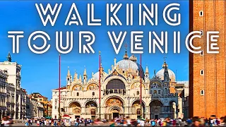 Walking Tour Venice, Italy! See St. Mark's Square, Rialto Bridge, canals, shops, gondolas and more!
