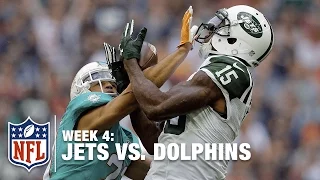 Brandon Marshall Catches 58-Yard Bomb from Ryan Fitzpatrick in London | Jets vs. Dolphins | NFL