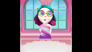 МОЯ ГОВОРЯЩАЯ АНДЖЕЛА 2 ПРИКОЛЫ ЛАВИНИЯ 🙃 MY TALKING ANGELA LAVINIA 😊 #Shorts