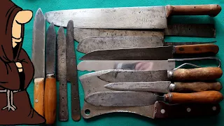 Ножи Хозбыт СССР в коллекции складных ножей РИ и СССР/ USSR knife collection