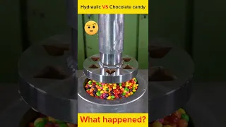 Hydraulic Press VS Chocolate Candy#shorts