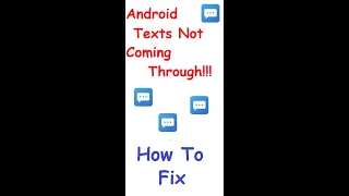 Android Messages Not Being Received - How to Fix
