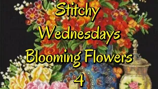 Blooming Flowers 4 #stampedcrossstitch #pointdecroix #flosstube #crossstitch #stitchalong