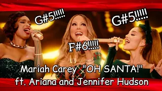 Mariah Carey Oh Santa! Ft Ariana, Jennifer Hudson: Ariana New Vocals!!!!! (NEW Whistle!! And Belt!!)