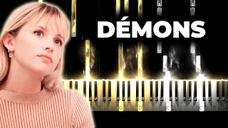 ANGELE - Démons feat. Damso karaoke piano instrumental cover, paroles